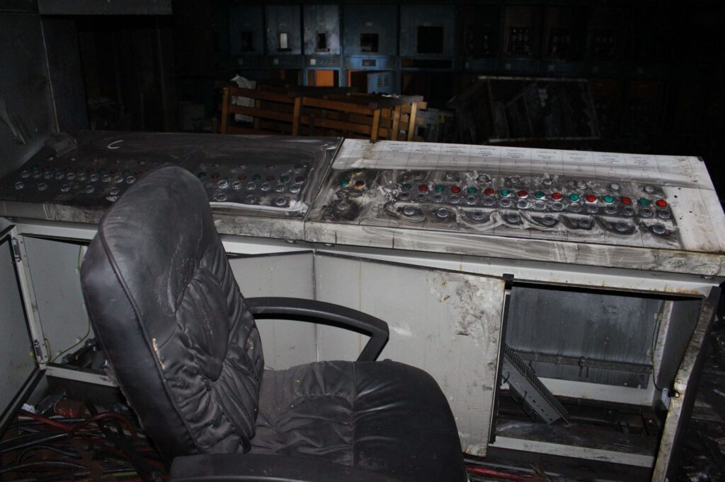a control room in a former blast furnace in belgium