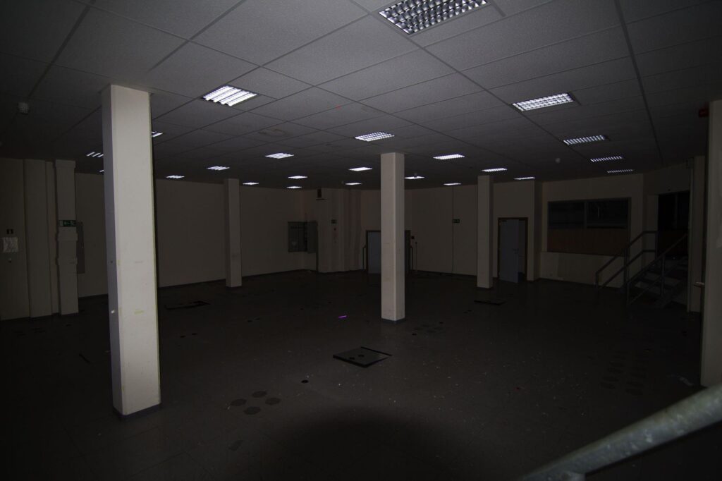 a photograph of the battle management room in a former nato bunker