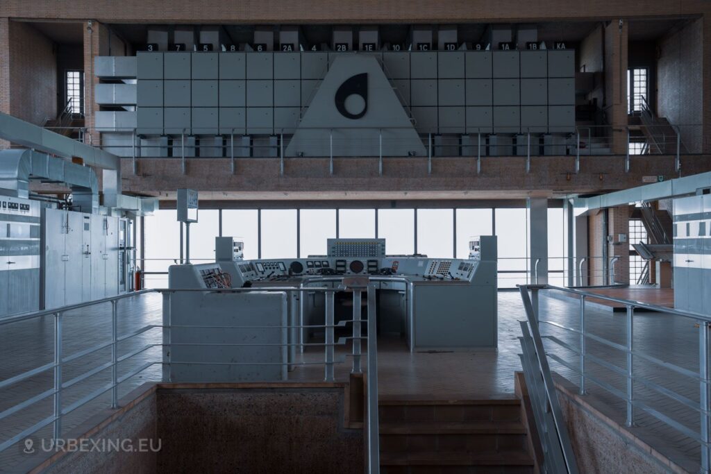 inside view of a broadcasting facility discovered during urban exploring