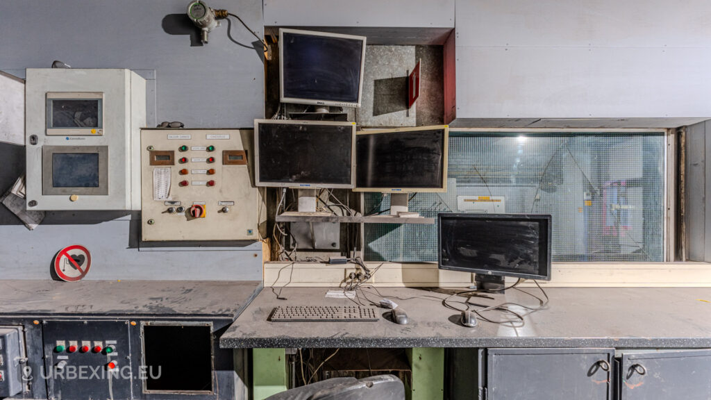 Control room of the oven at VDL castings in Heerlen