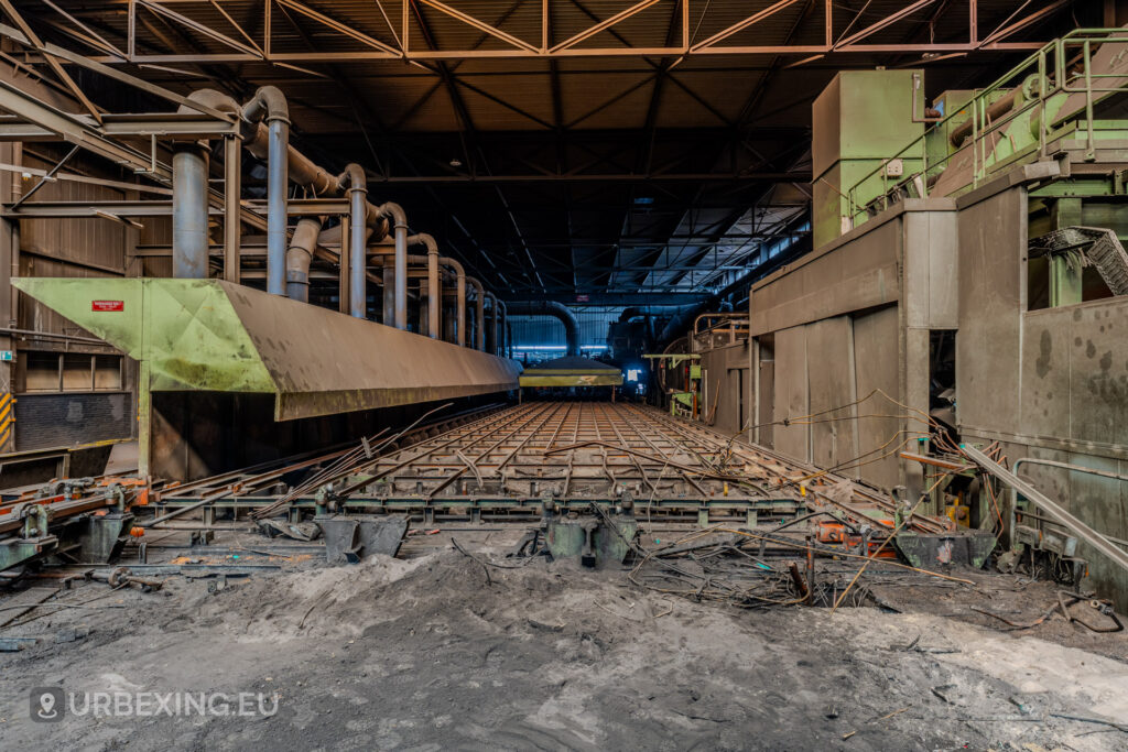 Heating line in the abandoned VDL Castings steel mill in Heerlen