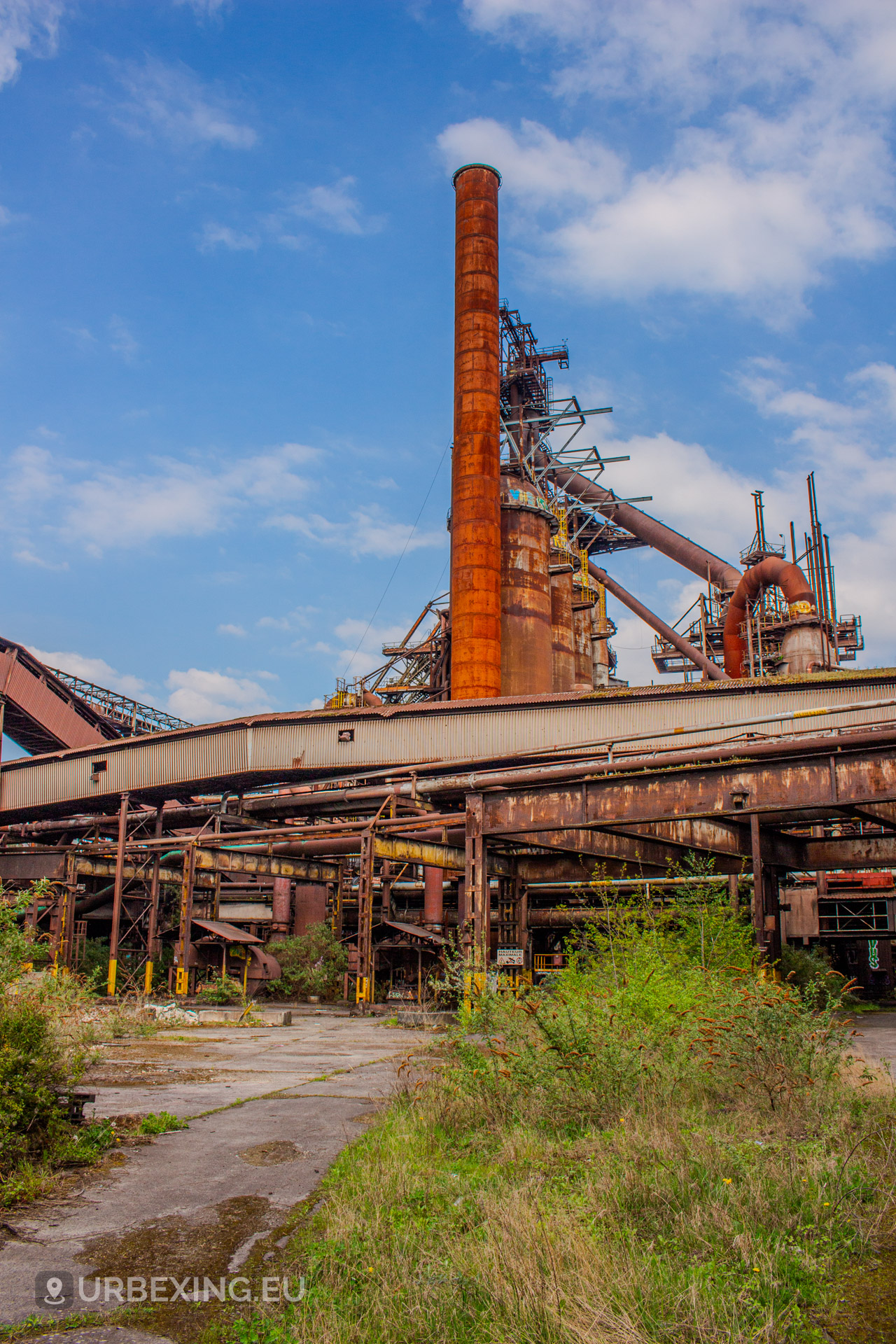 Abandoned interior scene