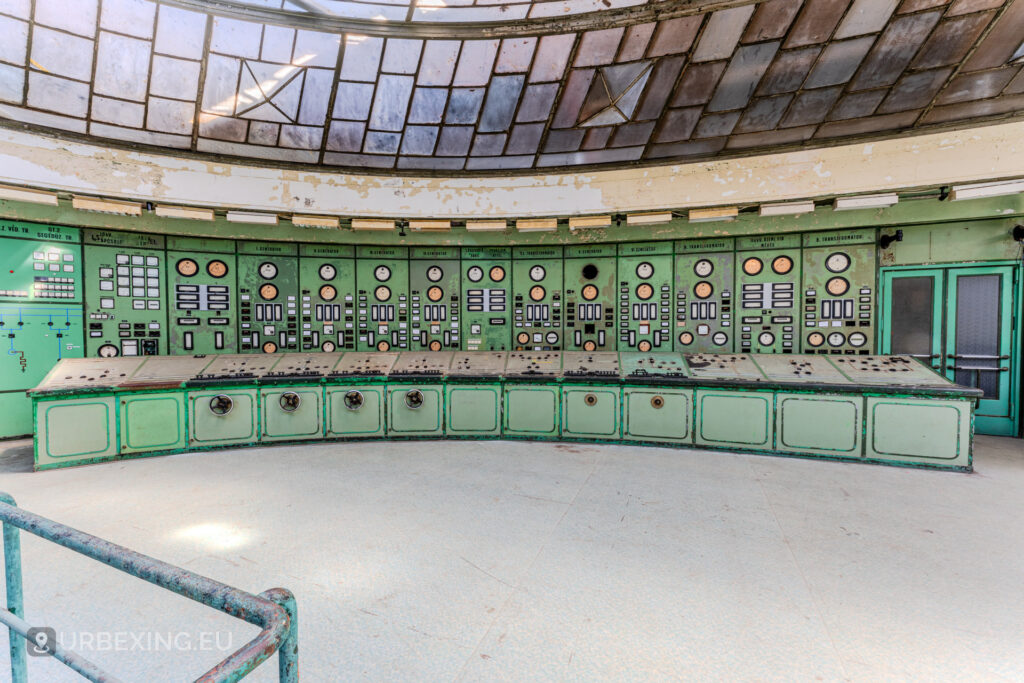 Old electrical panels Kelenföld abandoned power station