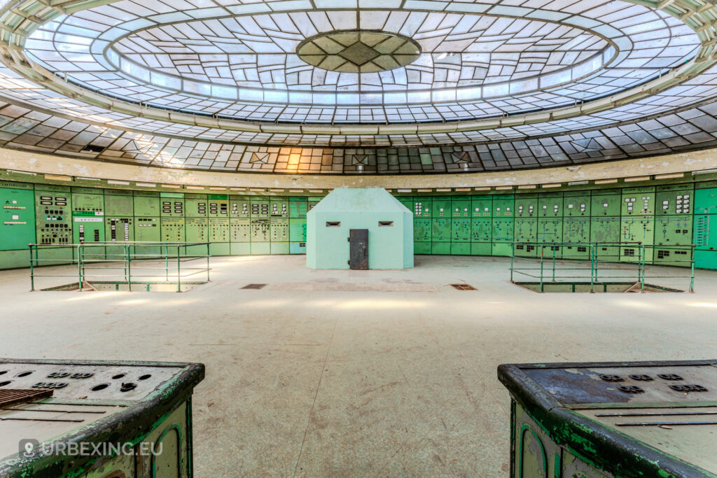 Abandoned industrial control room Hungary urbex