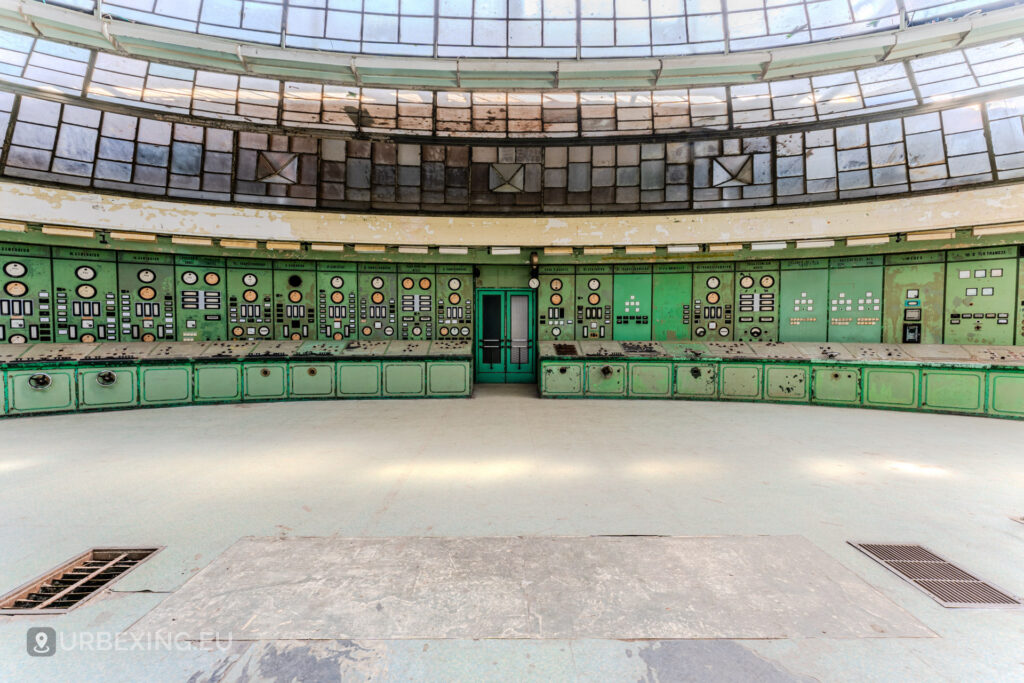 Abandoned control room Kelenföld Power Plant Budapest